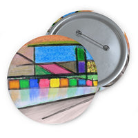 “Be Colorful River” Pin Buttons