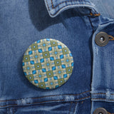 “Tile Pattern No 1” Pin Buttons