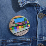 “Be Colorful River” Pin Buttons