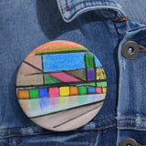 “Be Colorful River” Pin Buttons